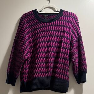 Rag & Bone Pink & Navy Sweater